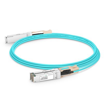 200 جم QSFP56 إلى 2x 100G QSFP28 كابل بصري نشط (AOC) ، 1M {6}} م